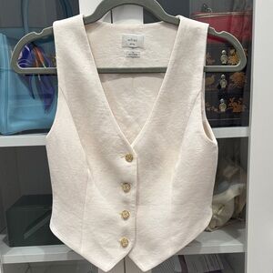 Wilfred Ivory Buttoned Women's Vest Top